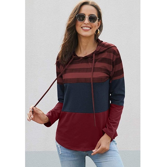 💃🏻ALIYAH Womens Hooded Long Sleeve Top💃🏻 - Picture 2 of 4